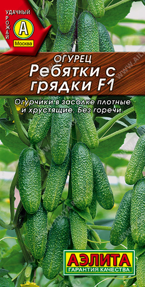 Огурец Ребятки с грядки F1 10шт ц/п (Аэлита) ср/ранний,пчелооп.