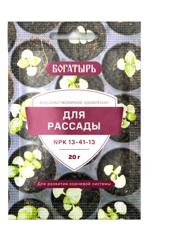 Удобрение Богатырь для Рассады 20г (ЛамаТ) 10/150