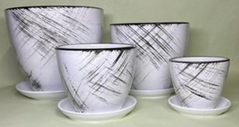 Горшок керамич Штрих 2,5л (Беларусь) 1/4