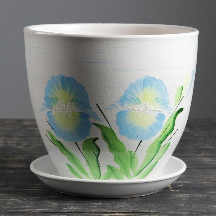 Горшок керамич Ирис 1,65л (Беларусь)