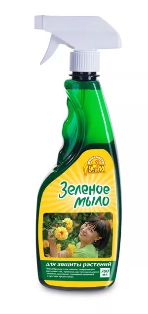 Зеленое мыло 700мл + курковый распылитель (НАБОР) (ВХ) 4/8