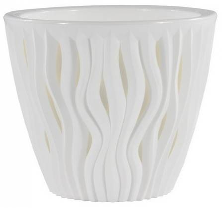 Кашпо Вдохновение 7,5л белый-белый КШ-8667 (ВМС)