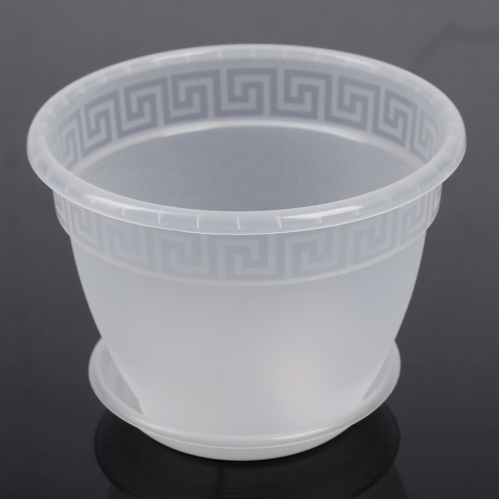 Горшок для Орхидей Антик 22 прозрачный 3,6л (Техпласт)