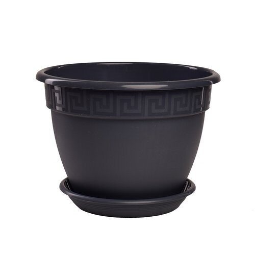 Кашпо Антик 36 антрацит 16,6л (Техпласт)