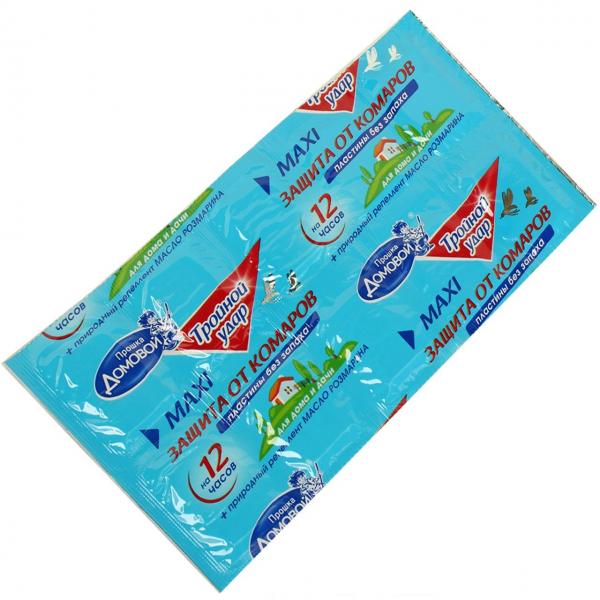 Пластины от комаров ДОМОВОЙ Тройной удар (Дез) 5/300