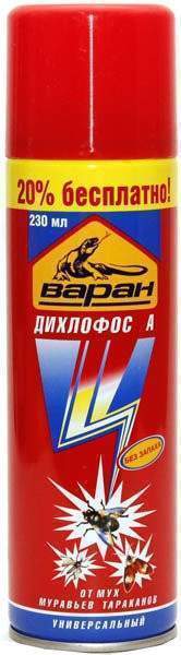 Дихлофос Варан Сибиар 230мл синий ЭКСТРА (SB) 3/12