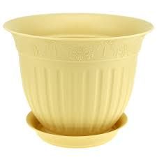 Кашпо Виноград 26 с/п 4л крем (Техпласт)