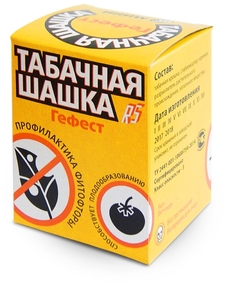 Шашка табачная Гефест 220г д/теплиц (НАР) 5/30/ инсектицидная,дымовая