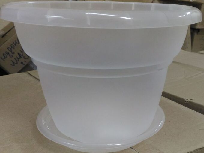 Горшок для Орхидей Милано 25 прозрачный 4,5л (Техпласт)