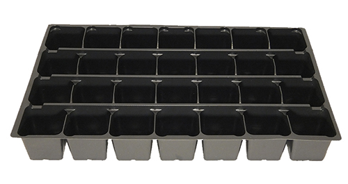 Кассета д/рассады 28 ячеек квадратн. (54*33*6,7) (Агроком) 5/50