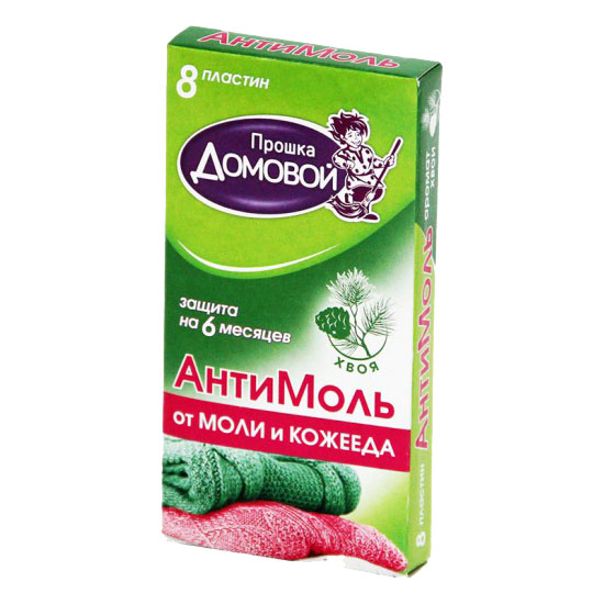 Антимоль Домовой Прошка хвоя 8шт (Дез) 10/100