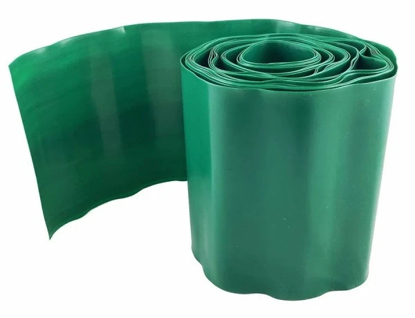 Бордюрная лента Волна 15см*9м зеленая (СудРТП)