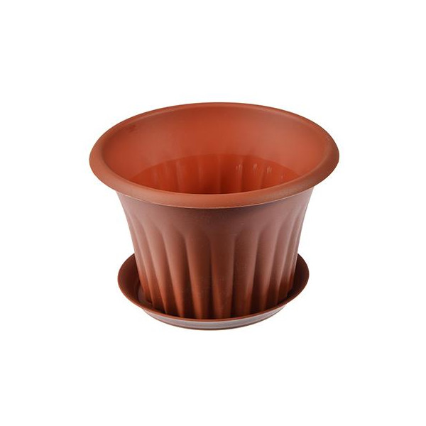 Кашпо Кэрол 16 с/п терракот (М пласт)