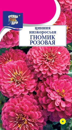 Цинния Гномик розовая 0,1г ц/п (УУ)