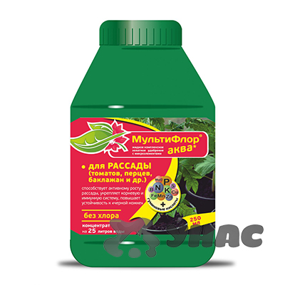 Мультифлор АКВА для Рассады 250мл (ЕвроС-х) 5/15