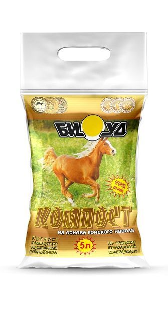 Удобрение органич. БИУД-Компост марки Конский 5л (Тонэкс) 3/6