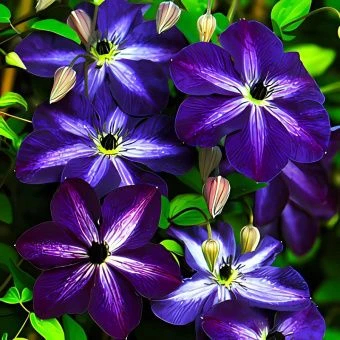 Клематис Найт Вейл 1шт (КолЛайн)