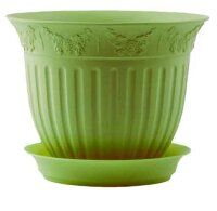 Кашпо Виноград 29 с/п 6л зеленый (Техпласт)