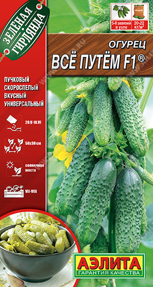 Огурец Все Путем F1 10шт ц/п (Аэлита)