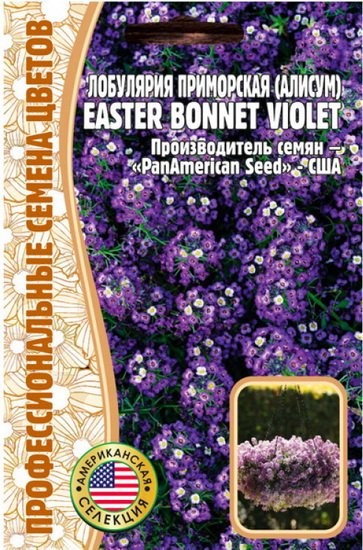 Алиссум Easter Bonnet Violet 20шт (Григорьев)