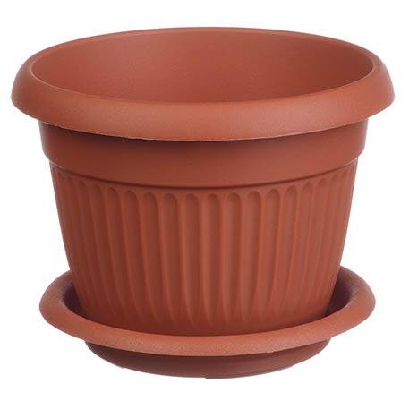 Кашпо Ливия 16 терракот 1,4л с/п М3010 (М пласт)