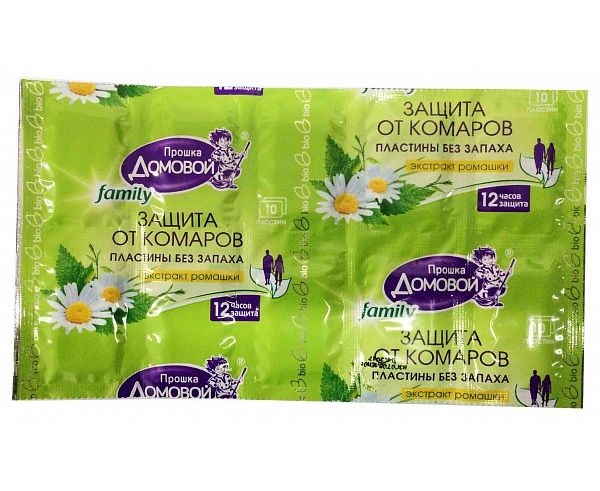 Пластины от комаров ДОМОВОЙ (БиоДез) 5/400 экстракт ромашки