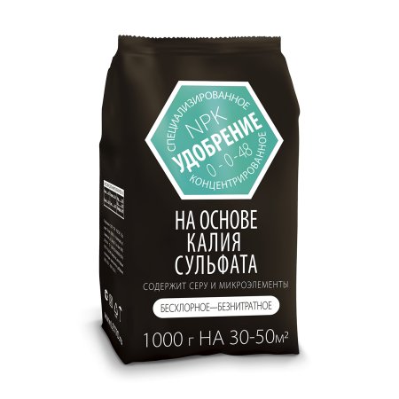 Удобрение на основе сульфата калия 1кг Агроуспех (Летто) 5/15