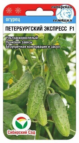 Огурец Петербургский экспресс F1 7шт (СибСад) 