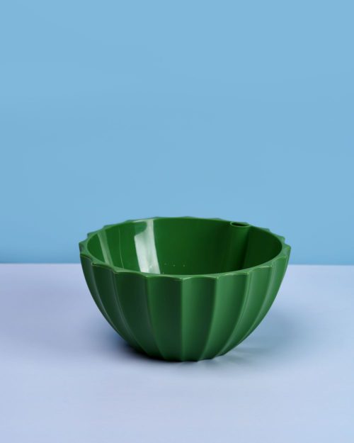 Кашпо Ракушка 3,4л с дрен.вставкой малахит (ПластАвеню)