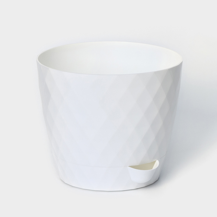 Кашпо Румба 1л Белый (ПластАвеню) 2/30