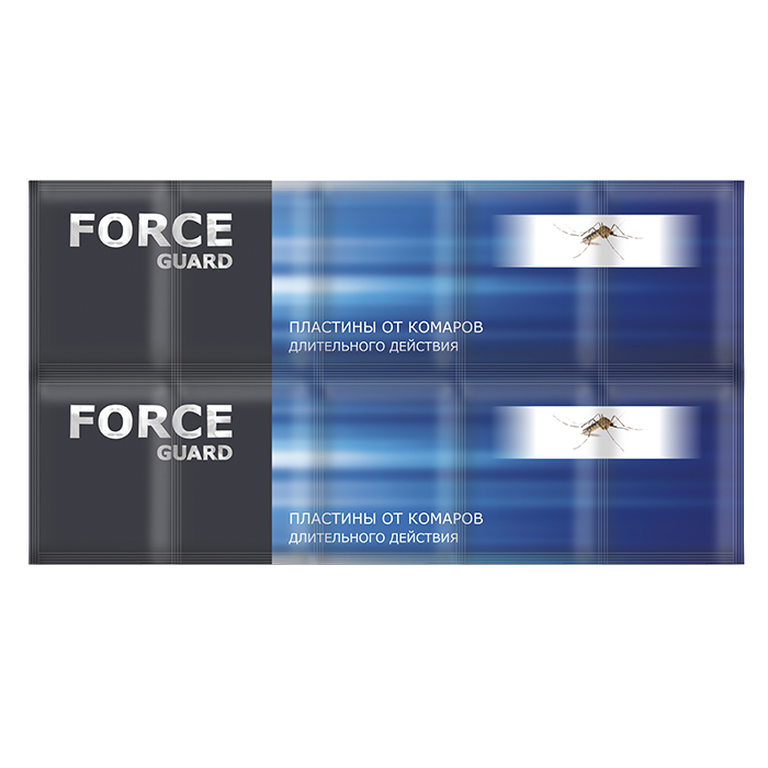Пластины от комаров FORCE синие длит.действия (Дефанс) 10/200 