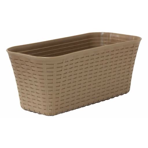 Ящик балконный Ротанг с/п 40 бежевый (М пласт)