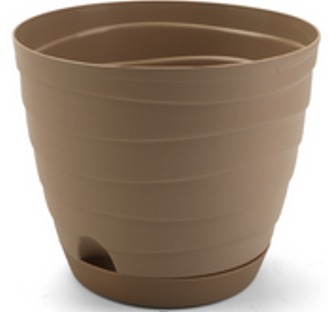 Кашпо Бриз с/п 0,7л бежевый темный (Радиан)