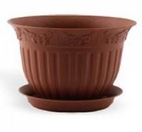 Кашпо Виноград 22 с/п 2,25л терракот (Техпласт)