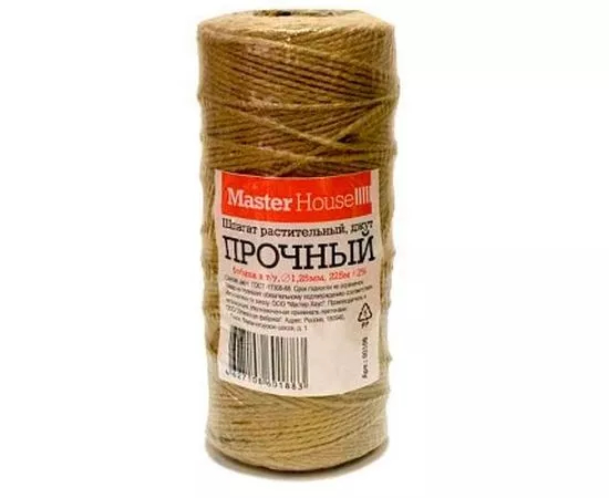 Шпагат джутовый 200м "Прочный" 1,25мм 196г 60330 Master House