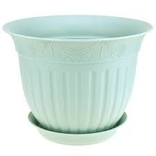 Кашпо Виноград 16 с/п 1л мятный (Техпласт)