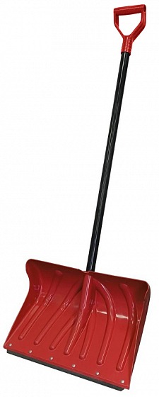 Лопата снег. Буран (цветная) 500*335 с пл.,алюм/чер и V-ручкой