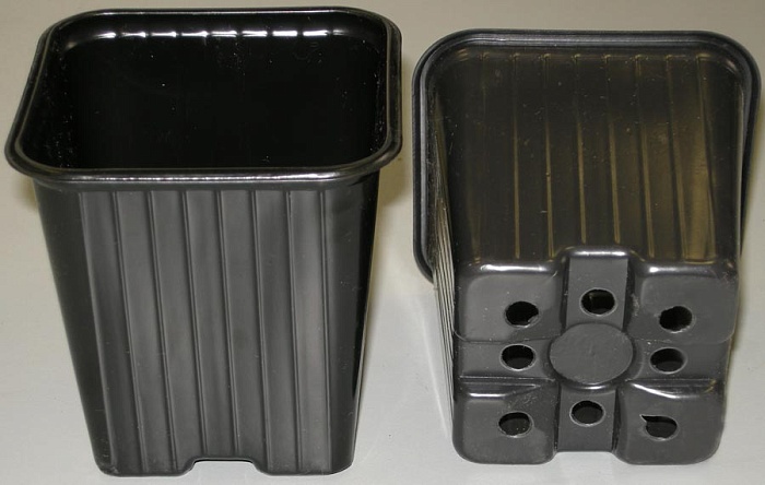 Горшок для рассады квадратный 8*8*8/0,31л (Агроком) 10/40/220