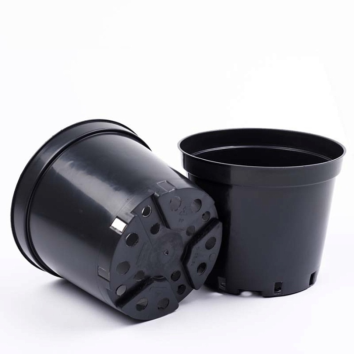 Горшок для рассады круглый 22х17 5л твердый (литой) (Амина) 5/400