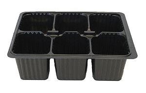 Кассета д/рассады 6 ячеек (Агроком) 5/200