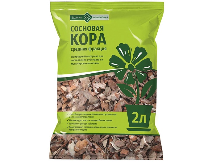 Кора сосновая 2л Долина Плодородия 5/20