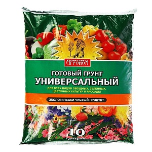 Грунт Сам себе Агроном Универсальный 10л (АгроСнабРитейл) 5/240