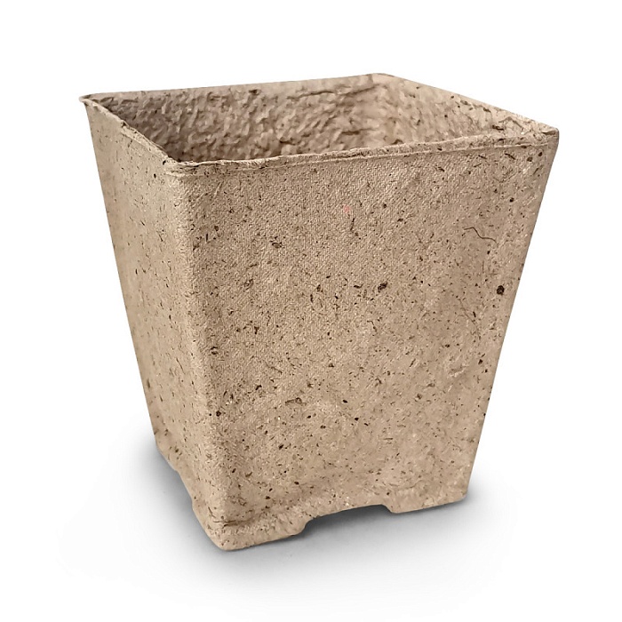 Торфогоршки 95*95*100мм квадратные с улучш.дном (ГазонСити) 10/90