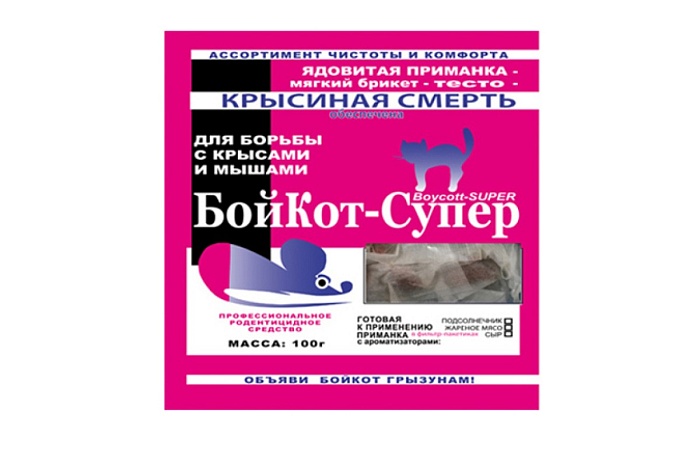 БойКот тесто-брикет 100г (Палисад) 5/50