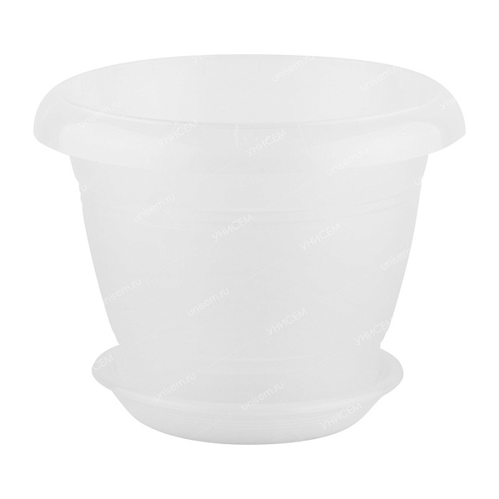 Горшок д/орхидей Фестона 22 3,3л с/п прозрачный (Техпласт)