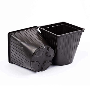 Горшок для рассады квадратный 15*15*15/2,7л твердый (Амина) 10/360