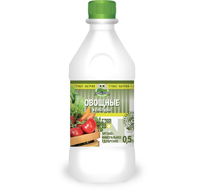 Гумат сахалинский для овощей 0,5л НАТРИЯ (СахГум) 6/12
