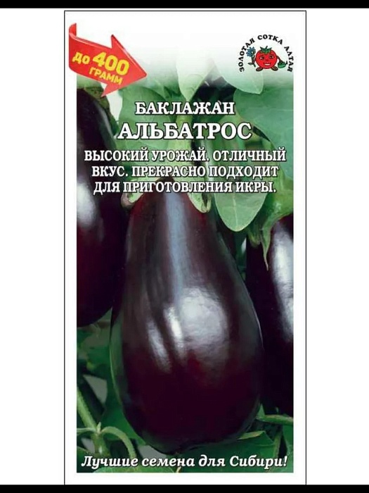 Баклажан Альбатрос 0,2г ц/п (З/Сотка) Новинка