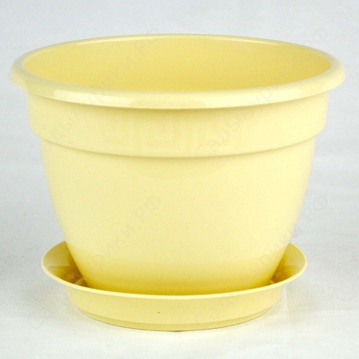 Кашпо Антик 32 крем 10л (Техпласт)