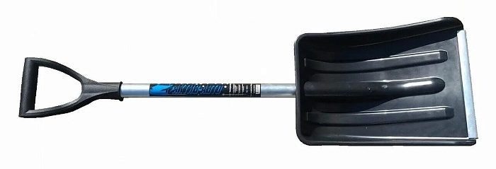 Лопата снег. Авто 275*365 с алюм.план.,алюм/чер,V-ручка 
